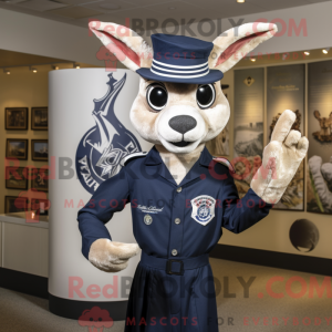 Navy Gazelle mascot costume...