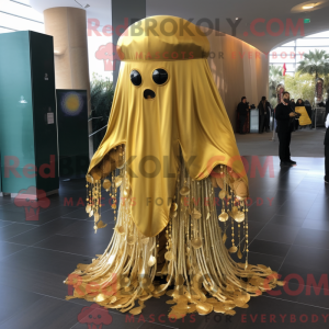 Gold Jellyfish mascot...