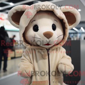 Figura musemaskotdrakt bege...