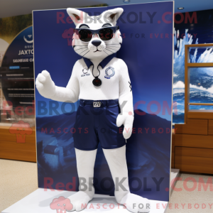 Navy Lynx mascot costume...