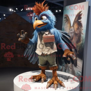 Rust Harpy mascot costume...