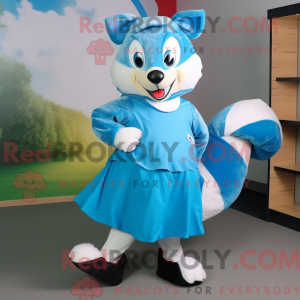 Sky Blue Badger mascot...