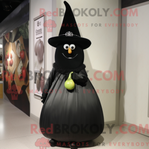 Black Pear mascot costume...