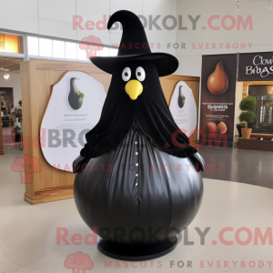 Black Pear mascot costume...