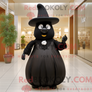Black Pear mascot costume...