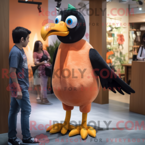 Peach Crow Maskottchen...