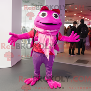 Magenta Frog máscara...