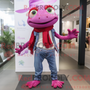 Magenta Frog máscara...