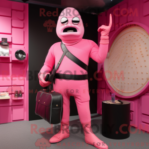 Pink Knife Thrower mascot...