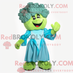 Cyan Broccoli mascot...