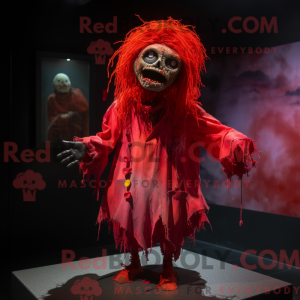 Red Undead maskot kostume...