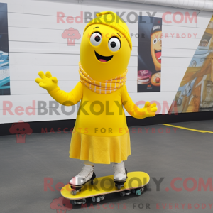 Geel skateboard...