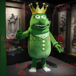 Groene Koning mascotte...