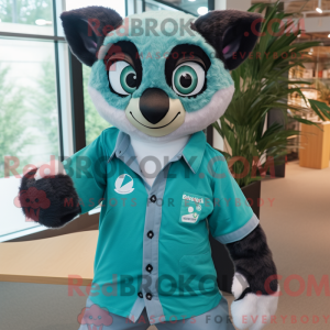 Postava maskota Teal Lemur...