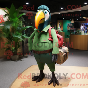 Forest Green Toucan mascot...