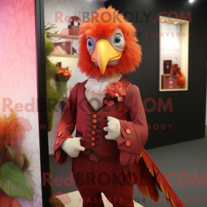Red Harpy mascot costume...