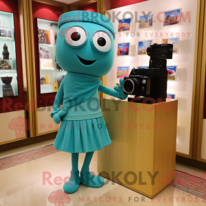 Turquoise Camera mascot...