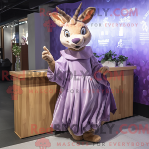 Lavendel Hjorte maskot...