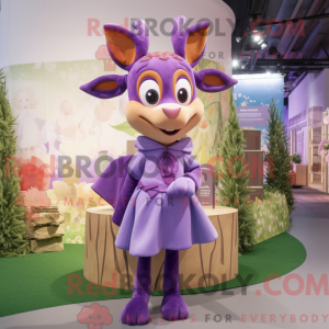 Lavendel Hirsch Maskottchen...