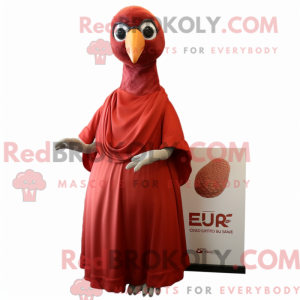 Red Quail maskot kostume...