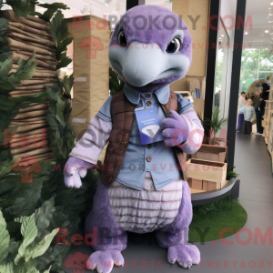 Lavendel Pangolin maskot...
