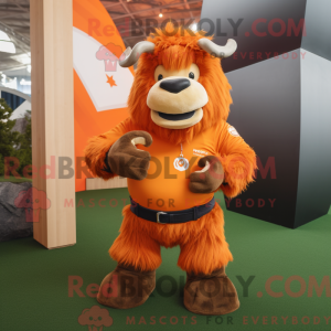 Orange Yak Maskottchen...