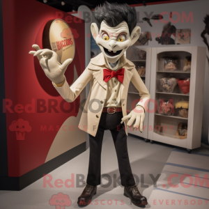 Beige Vampire mascot...