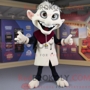 Beige Vampire mascot...