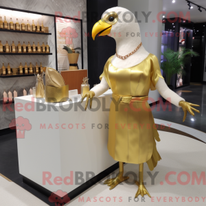 Gold Pigeon maskot...