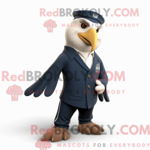 Navy Eagle maskot kostume...