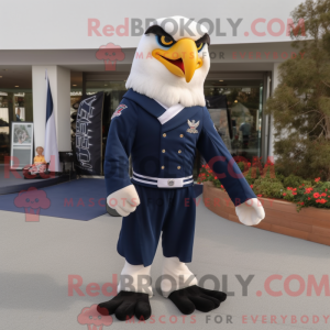 Navy Eagle maskot kostume...