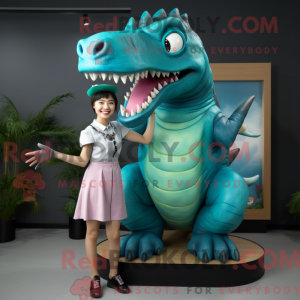 Blauwgroen Tyrannosaurus...