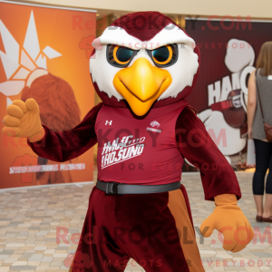 Maroon Hawk Maskottchen...