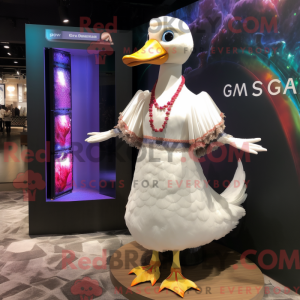 White Geese mascot costume...