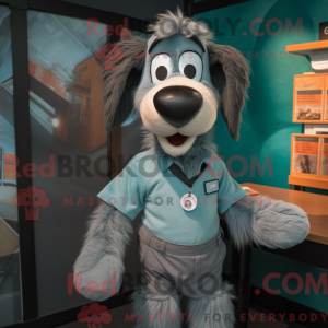 Teal Shepard S Pie mascot...