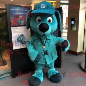 Teal Shepard S Pie mascot...