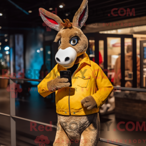 Gold Donkey maskot...