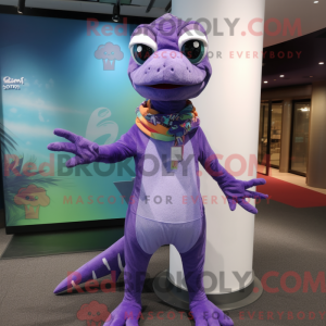 Lila Geckos Maskottchen...