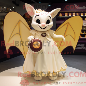 Cream Bat mascottekostuum...