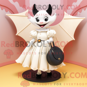 Cream Bat mascot costume...