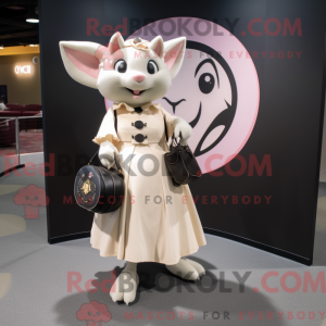 Cream Bat mascot costume...