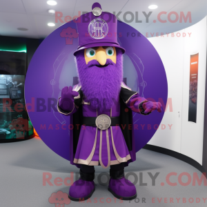 Purple Celtic Shield mascot...
