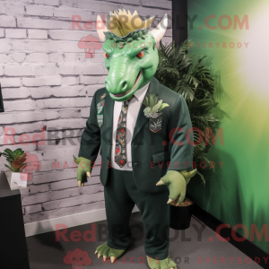 Forest Green Triceratops...