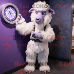 Lavender Angora Goat maskot...