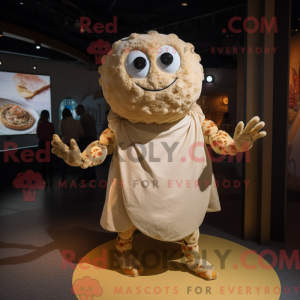 Beige Crab Cakes mascot...