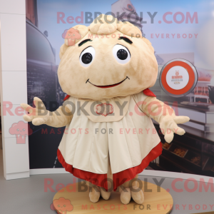 Beige Crab Cakes mascot...