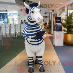 Navy Quagga mascot costume...