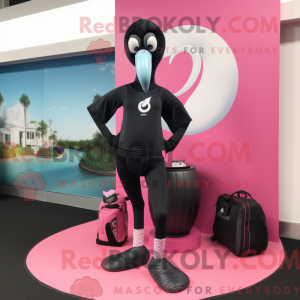 Black Flamingo mascot...