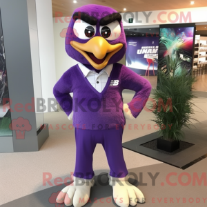 Purple Hawk Maskottchen...