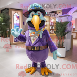 Lavendel Toucan maskot...